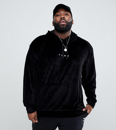 Черный бархатный худи Puma PLUS эксклюзивно для ASOS - Черный