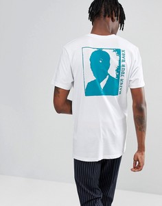 Белая футболка с надписью Watch Your Back Vans VA36Q9WHT - Белый