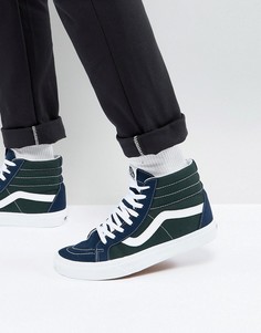 Синие высокие кроссовки Vans Reissue VA2XSBQX1 - Синий