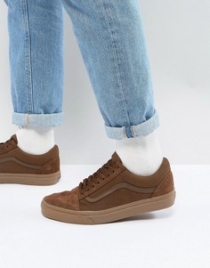 Оранжевые кроссовки Vans Old Skool VA38G1QW2 - Коричневый