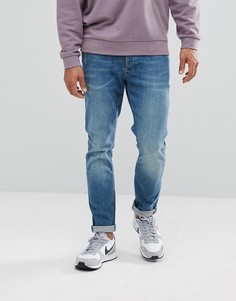 Синие выбеленные джинсы скинни River Island - Синий