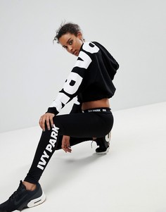 Черные леггинсы с логотипом Ivy Park - Черный