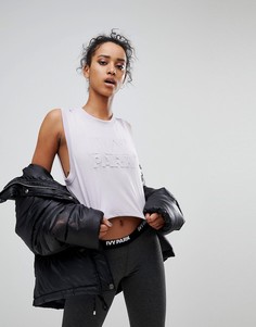 Розовая короткая майка с тисненым логотипом Ivy Park - Розовый