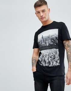 Черная футболка с принтом New Look Empire City - Черный