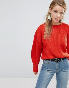 Джемпер с пышными рукавами New Look - Оранжевый