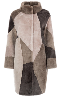 Пальто из овчины, утепленное синтепоном Virtuale Fur Collection