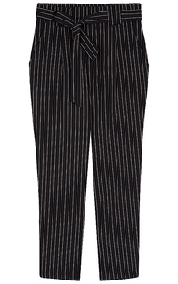 брюки в полоску с поясом La Reine Blanche