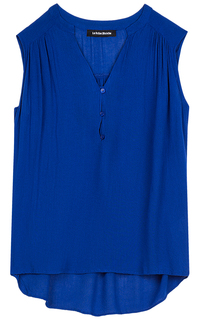 Синяя блузка La Reine Blanche