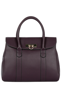 Фиолетовая сумка из натуральной кожи La Reine Blanche