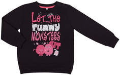 Джемпер для девочки Barkito «Весёлый монстр», графитовая