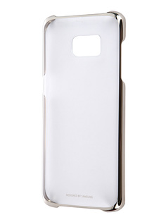 Аксессуар Чехол-накладка Samsung Galaxy S7 Edge Clear Cover Gold EF-QG935CFEGRU