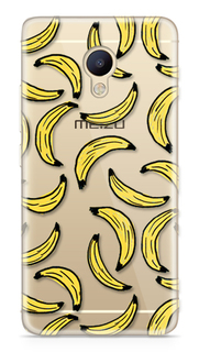 Аксессуар Чехол Meizu M5 Note With Love. Moscow Silicone Bananas 6754