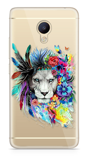 Аксессуар Чехол Meizu M5 Note With Love. Moscow Silicone Lion 3 6772