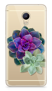Аксессуар Чехол Meizu M5 Note With Love. Moscow Silicone Flower 2 6787