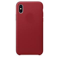 Аксессуар Чехол APPLE iPhone X Leather Case Product Red MQTE2ZM/A