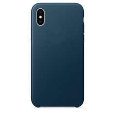 Аксессуар Чехол APPLE iPhone X Leather Case Cosmos Blue MQTH2ZM/A