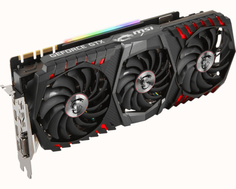 Видеокарта MSI GeForce GTX 1080 Ti 1544Mhz PCI-E 3.0 11264Mb 11016Mhz 352 bit 2xDP DVI 2xHDMI HDCP GTX 1080 Ti GAMING X TRIO