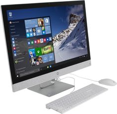 Моноблок HP Pavilion AIO 27-r005ur White 2MJ65EA (Intel Core i3-7100T 3.4 GHz/8192Mb/1000Gb/DVD-RW/AMD Radeon 530 2048Mb/Wi-Fi/Bluetooth/Cam/27.0/1920x1080/Windows 10 64-bit)