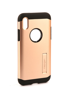 Аксессуар Чехол Spigen Slim Armor для APPLE iPhone X Gold 057CS22140