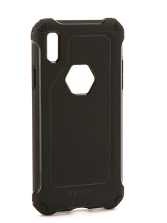 Аксессуар Чехол Spigen Rugged Armor для APPLE iPhone X Extra-Black 057CS22154