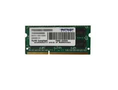 Модуль памяти Patriot Memory DDR3L SO-DIMM 1600Mhz PC3-12800 CL11 - 2Gb PSD32G1600L2S