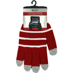 Теплые перчатки для сенсорных дисплеев Liberty Project S с полосками Red
