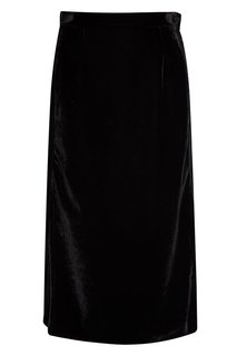 Черная бархатная юбка-карандаш Mm6 Maison Margiela