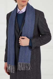 Голубой шарф из кашемира Canali