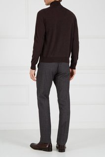 Хлопковые брюки в клетку Canali