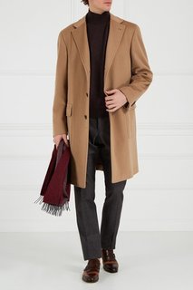 Комбинированные лоферы из кожи Canali