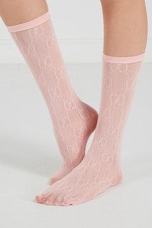 Розовые сетчатые носки Gucci
