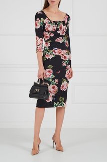 Бежевые лакированные туфли Dolce&;Gabbana