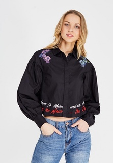 Блуза LOST INK EMBROIDERED BALLOON SLEEVE SHIRT ZXBB