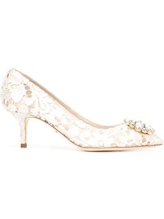 туфли с кружевной отделкой Dolce & Gabbana