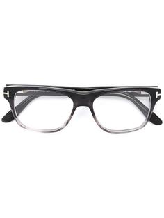 очки в квадратной оправе Tom Ford Eyewear