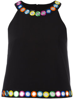 декорированный топ Moschino