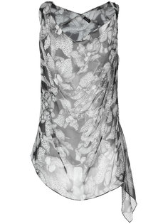 floral print silk top Tufi Duek