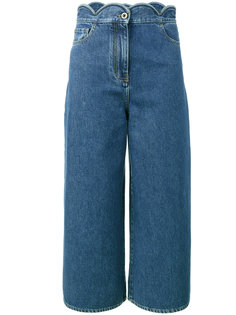 укороченные широкие джинсы Valentino
