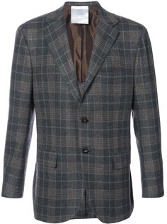 клетчатый пиджак Kiton