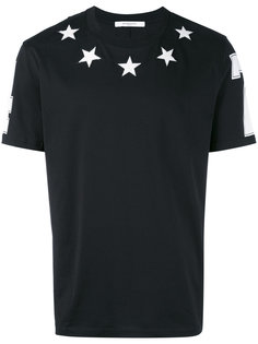 футболка с вышитыми звездами Givenchy