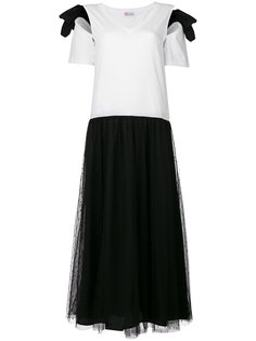 платье в виде футболки и юбки из тюля Red Valentino