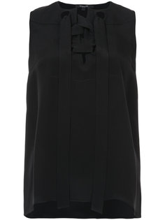 Sleeveless Lace-Up Blouse Derek Lam