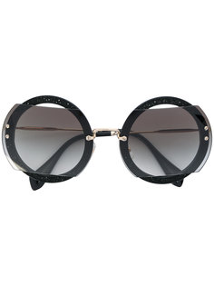 солнцезащитные очки в круглой оправе Miu Miu Eyewear