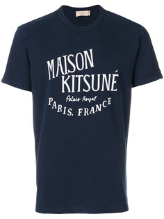 футболка с нашивкой логотипа Maison Kitsuné