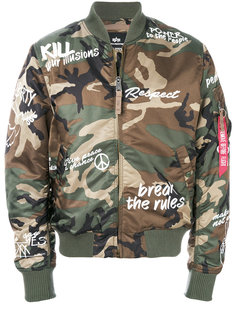 камуфляжная куртка бомбер CND Alpha Industries