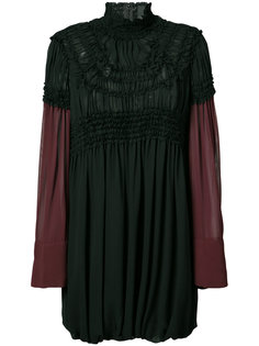платье с высоким воротом Vera Wang