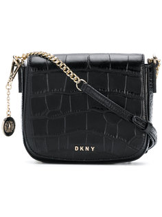 сумка на плечо с эффектом крокодиловой кожи DKNY
