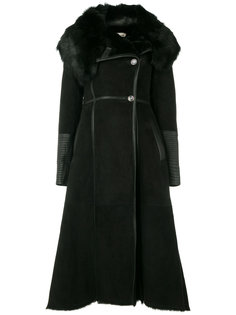 двубортное расклешенное пальто Temperley London