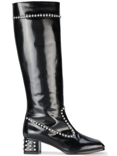 лакированные сапоги с заклепками Maryam Nassir Zadeh