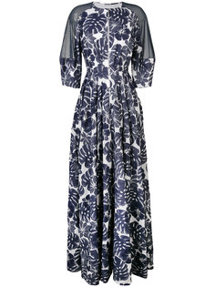 платье с цветочным принтом  Talbot Runhof